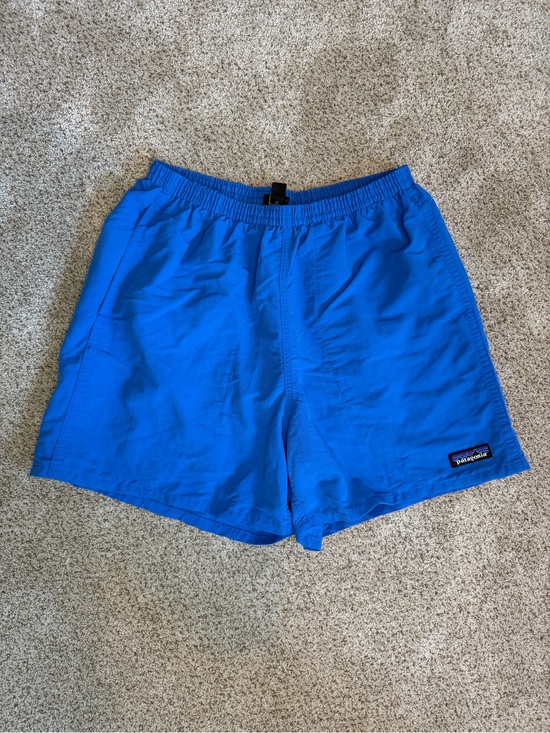 Patagonia Other - Patagonia Baggies Blue 5” Mesh Lined Shorts Outdoor Hiking Logo